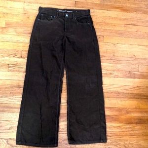 Brown baggy corduroy pants
